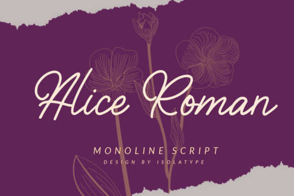 Alice Roman: A Script Font for Editorial Elegance