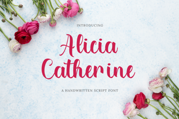 Alicia Catherine Script Font for Beautiful Craft Creations