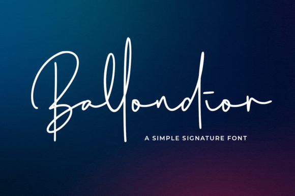 Ballondior: A Script Font for Timeless Craft Creations