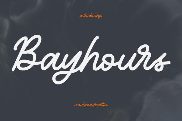 Bayhours: A Vintage Script Font for Modern Campaign Design
