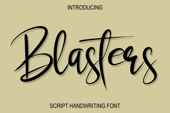 Blasters Font: Elevate Your Brand with Modern Script Typography
