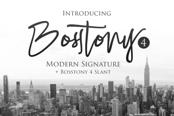Bosstony 4 Font Elevates Creative Web Typography