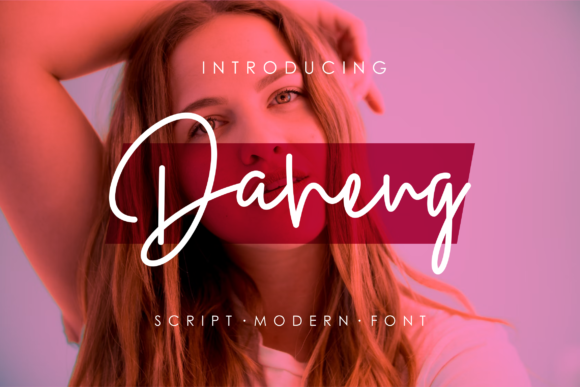 Daheng Script Font for Elegant Branding and Editorial Design