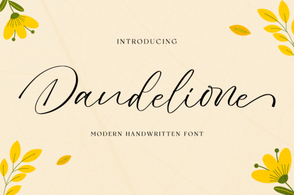 Dandelione Font Adds Elegance to Digital Designs