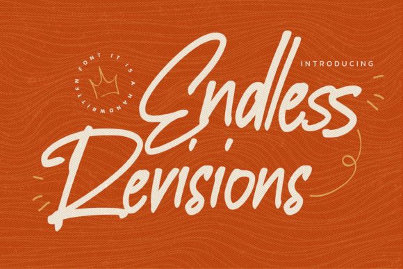 Endless Revisions Font: A Stylish Script for Creative Publishing