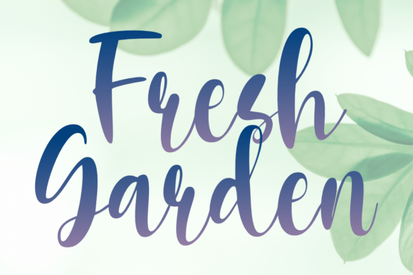 Fresh Garden Font: A Stylish Script for Digital Designers