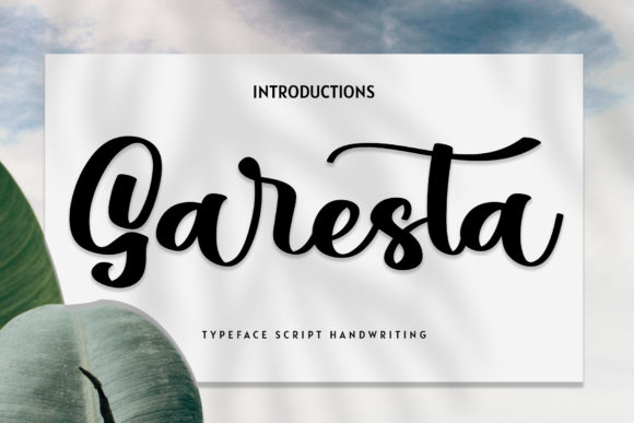 Garesta Font for Fashion and Editorial Campaigns
