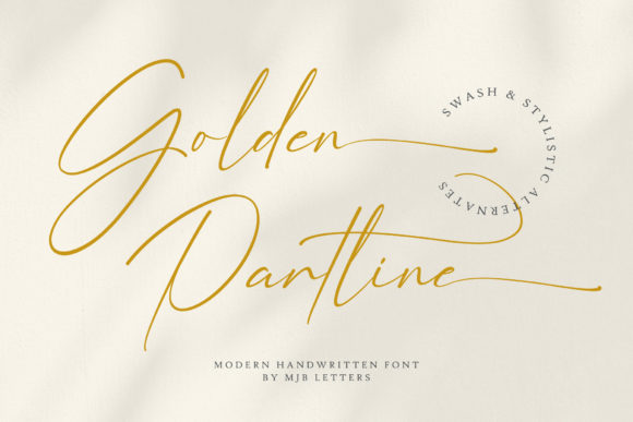 Golden Partline Font: Elevate Your Web Design with Stylish Script Typography