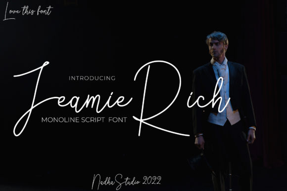 Jeamie Rich: A Script Font for Classy Editorial Design