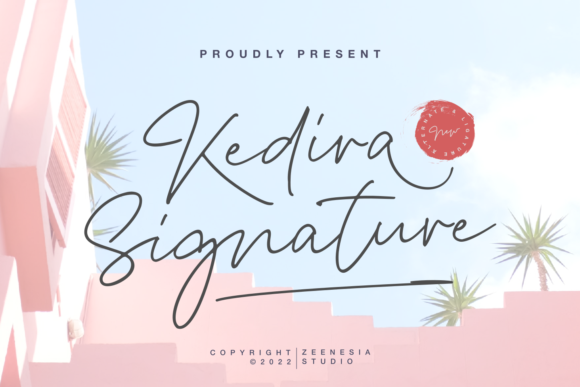 Kedira Signature Font: A Delicate Script for Elegant Branding