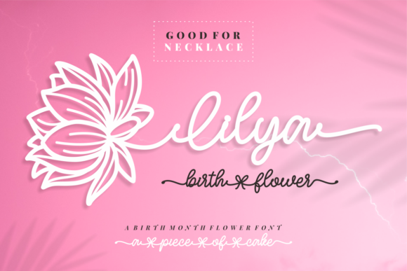 Lilya Birth Flower: A Vintage Script Font for Elegant Branding