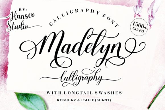Madelyn Calligraphy: A Script Font for Creative Product Makers