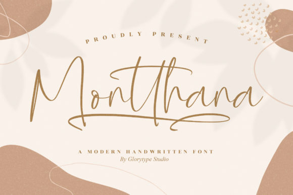Montthana Font: A Playful Script for Editorial Design