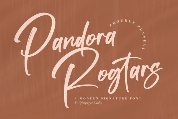 Pandora Rogtars Script Font Review for Editorial Design