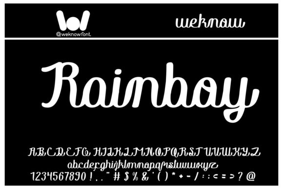 Rainboy in Love Font Review for Elegant Branding