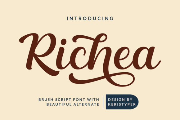 Richea Font Review: A Whimsical Script for Elegant Branding