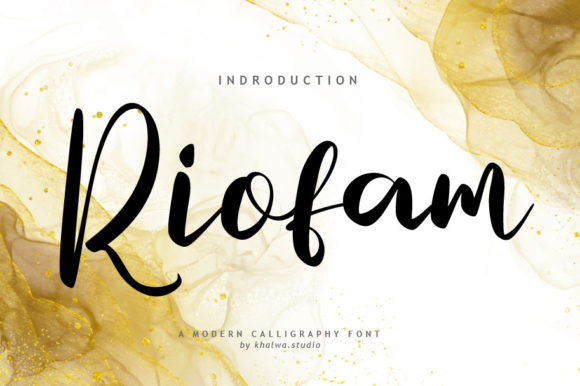 Riofam Script Font for Crafters and Creative Makers