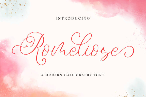Romeliose: A Delicate Script Font for Elegant Designs