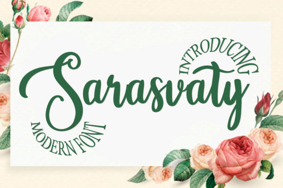 Sarasvaty Font Review: A Dazzling Script for Creative Makers