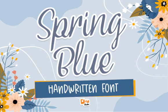 Spring Blue: A Script Font for Small Business Branding