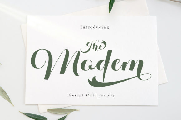 The Modem Font for Handmade Creations and Shop Branding