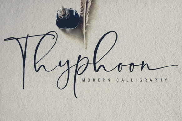Typhoon Script Font for Elegant Branding and Wedding Designs