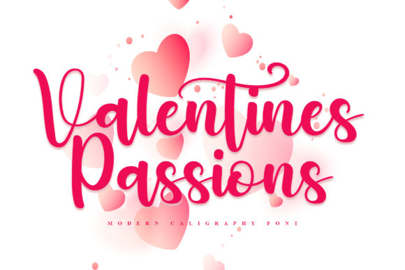 Valentines Passions Font: A Creative Typeface for Handmade Designs